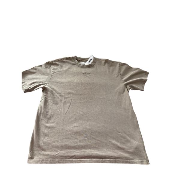 NWT DKNY Brown Short Sleeve Crew Neck Oversized T-Shirt Men's Size Large - Picture 1 of 5